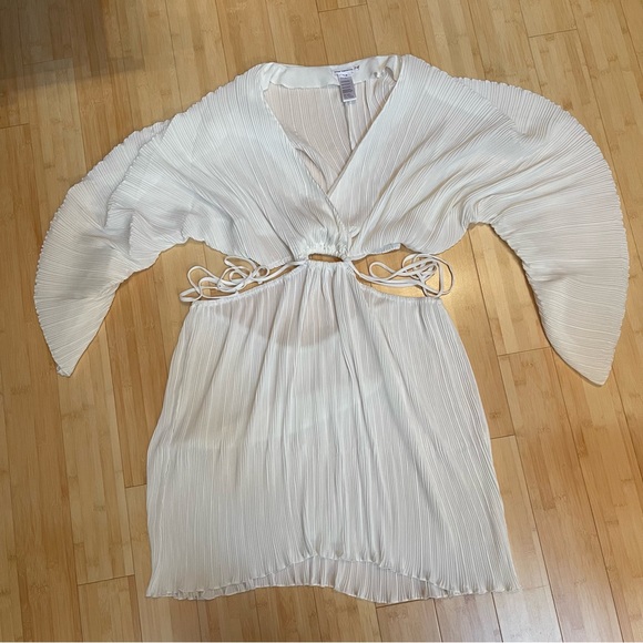 Good American Sculpted Plisse Dress - White - size 7/8 (2x/3x) - Picture 9 of 9